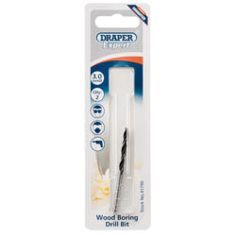 Draper Wood Drill Bit, 3mm (Pack Of 2) – DBWS