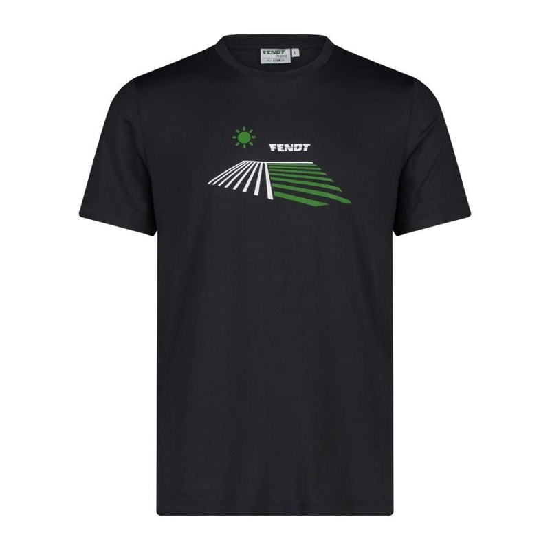 Fendt Mens Print T-Shirt (Anthracite)  Breathable & Odor-Resistant | X99102203C