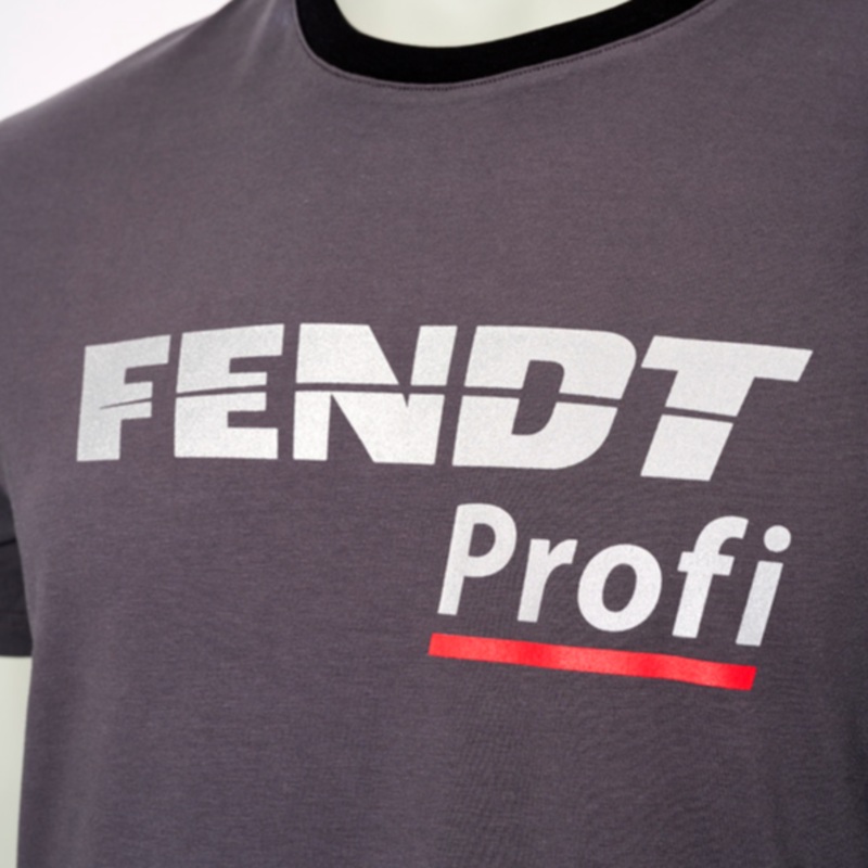 Fendt Profi T-Shirt Grey/Black  Sporty & Comfortable | X99102306C