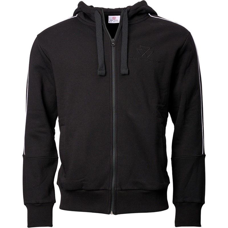 Massey Ferguson Black Hooded Jacket  Warm & Stylish Sweatshirt Material | X993412303