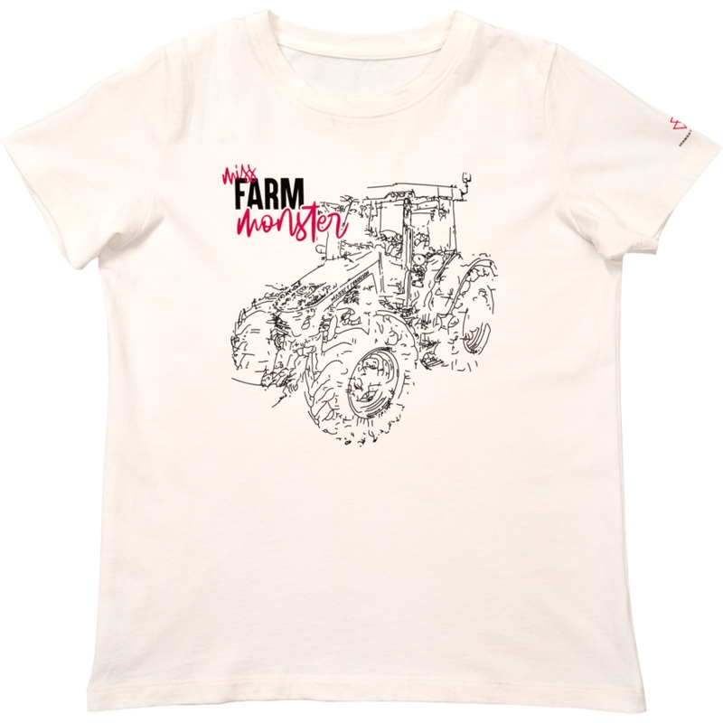 Massey Ferguson Girls T-Shirt  Miss Farm Monster with Tractor Print | X993602309