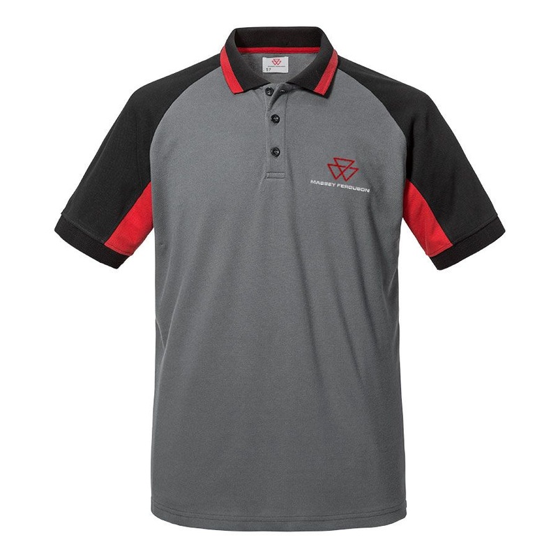 Massey Ferguson Raglan Polo Shirt  Breathable & Stylish Workwear | X993412208