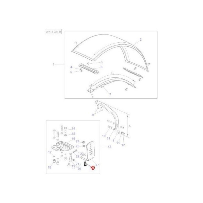 Massey Ferguson – Bolt Width Adjustment – F835700030050