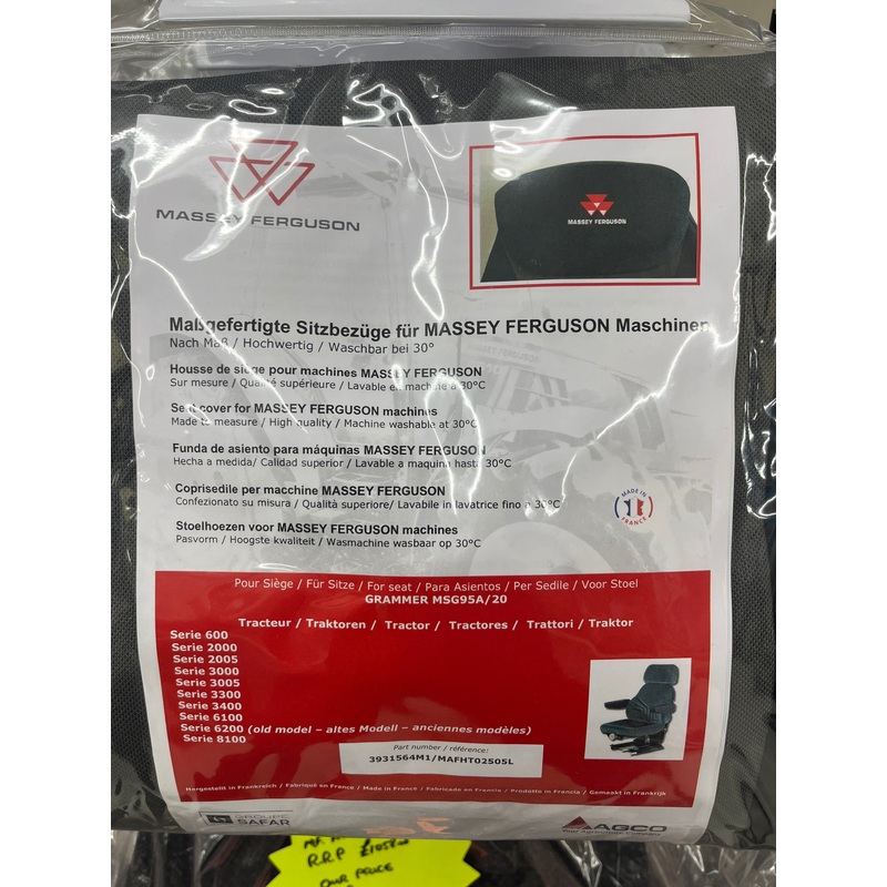 Massey Ferguson – Seat Cover – 3931564M1