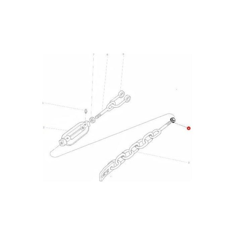 *STOCK CLEARANCE* – Massey Ferguson Nut 3/4 UNC LH Thread 490532M1 | OEM Linkage Part