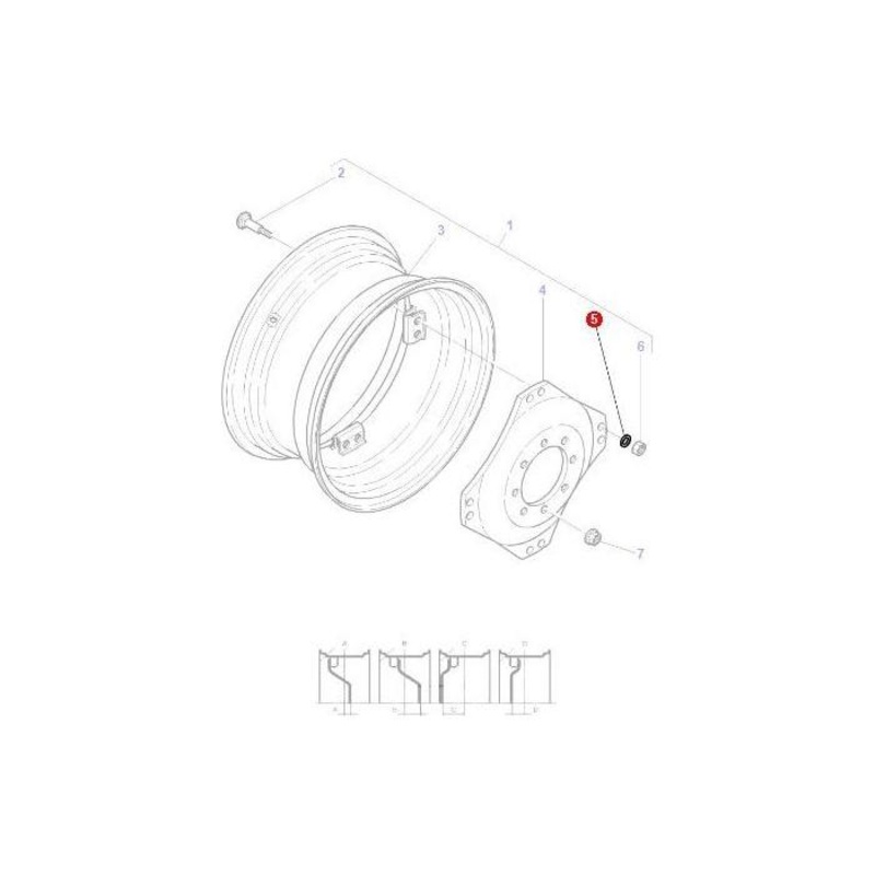Massey Ferguson – Washer 5/8 Flat – 3815982M1