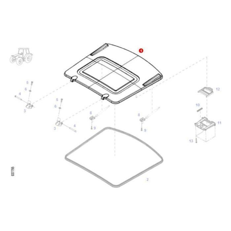 Fendt – Roof Hatch – H737812020100