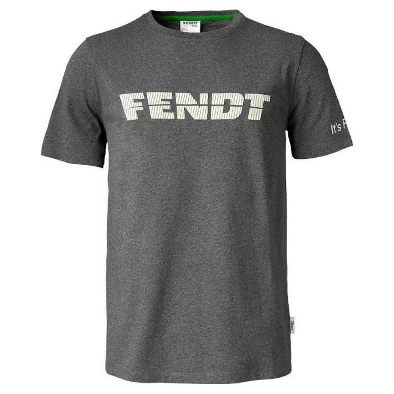 Fendt Mens Grey T-Shirt  Classic Logo Design | X9910201C