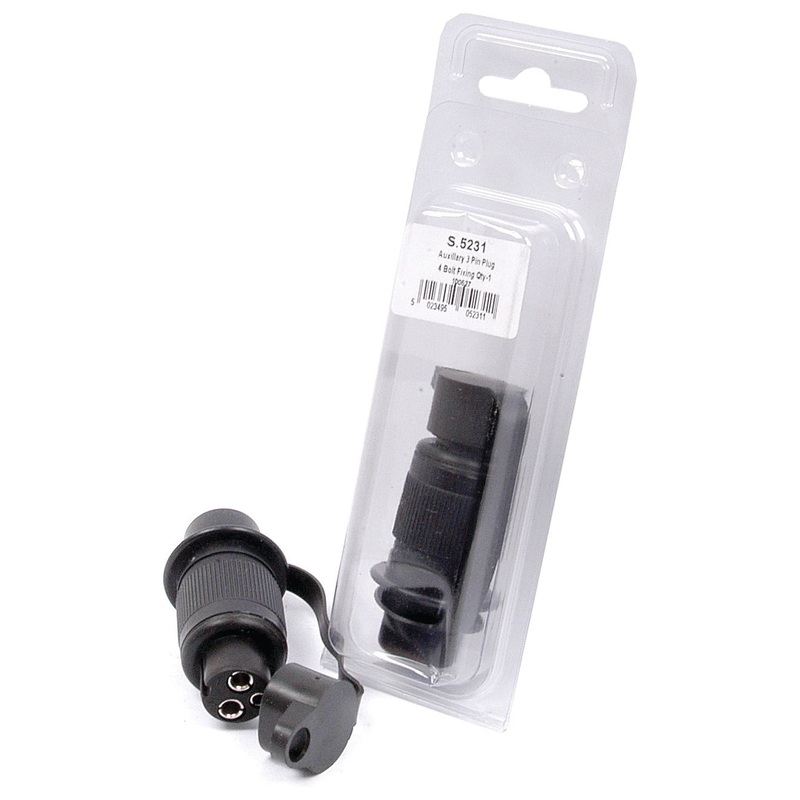 Auxiliary 3 Pin Plug (S.56372) Agripak | Sparex Part No.S.5231
