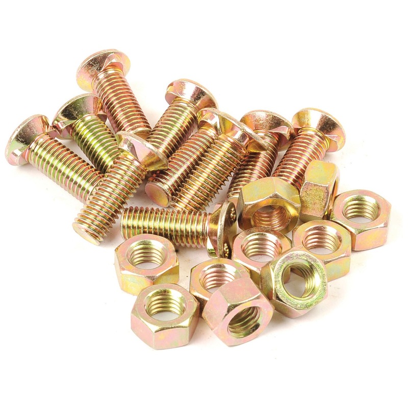 Countersunk Head Bolt 2 Nibs With Nut (TF2E) – Tensile strength | Sparex Part No.S.76127