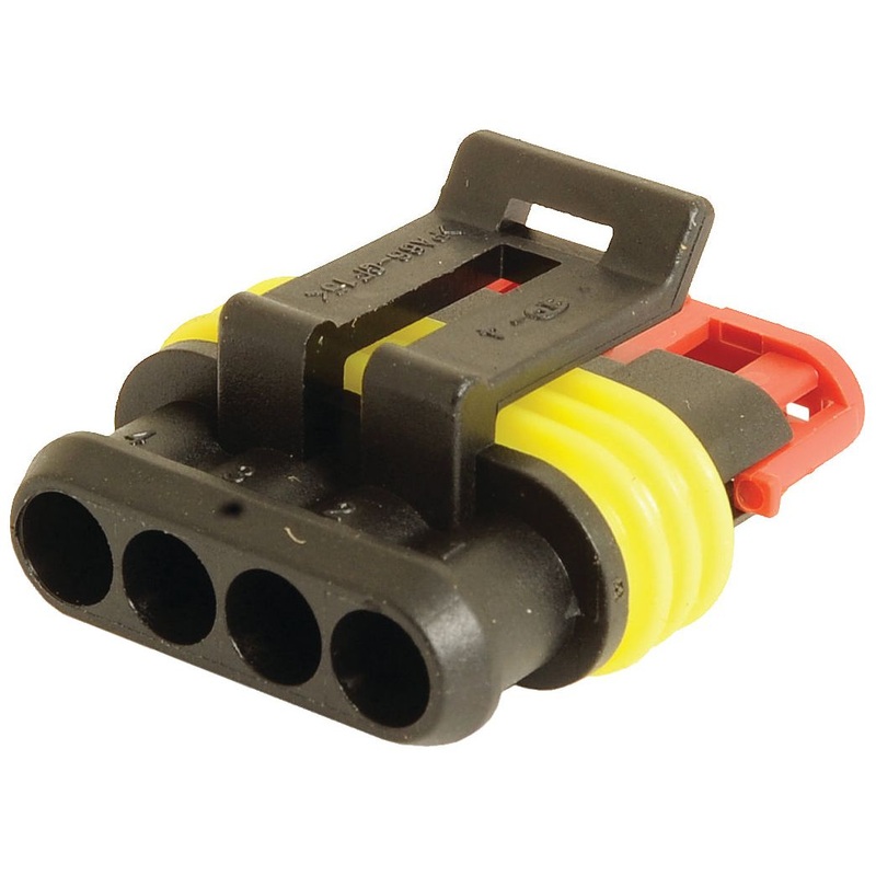 Superseal Block Connector – 4 Way – Male | Sparex Part No.S.792368