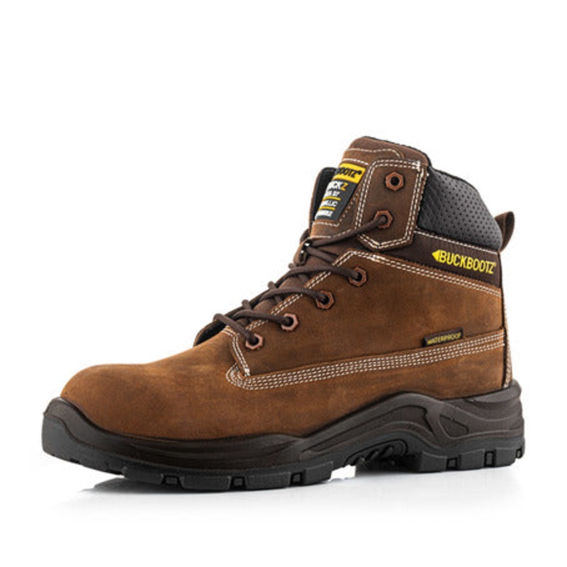 Buckbootz LACERZ Nubuckz Lace Boot  Brown Crazy Horse S7S Rated