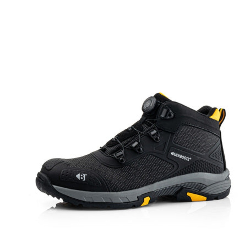 Buckbootz WHEELZMID Tradez FITGO Boot  Black, Lightweight S1PS