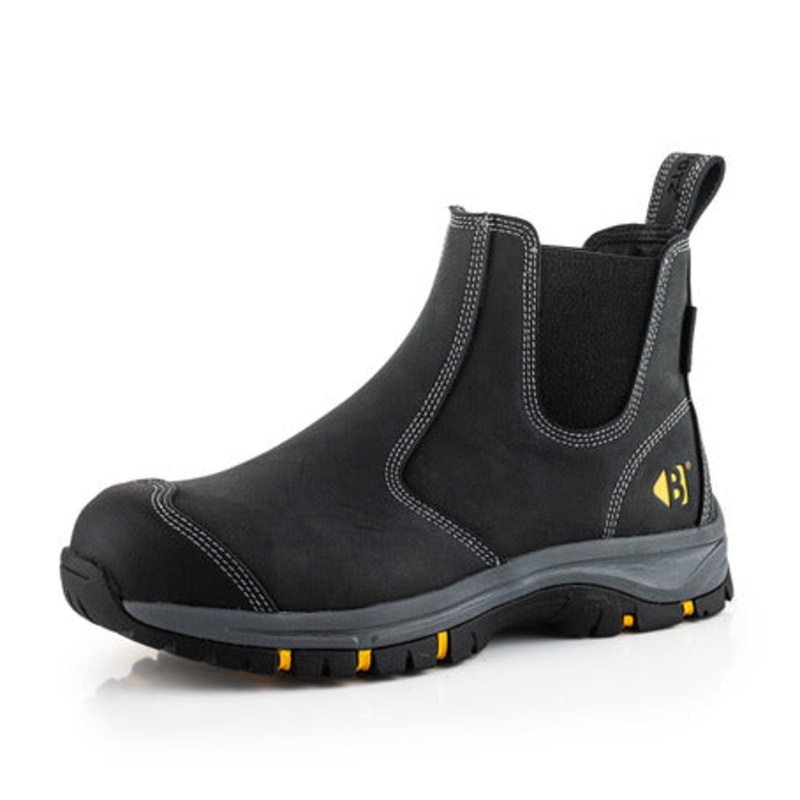 Buckbootz WIZD2BLK Nubuckz Dealer Boot  S7 Safety Rated SB PS