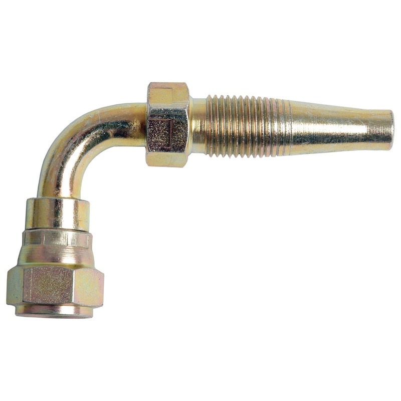 Hydraulic 2-Piece Re-usable Coupling insert 3/8” x 9/16”JIC female 90 swept | Sparex Part No.S.4770