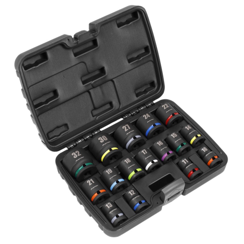 Sealey | Premier Impact Socket Set 1/2Sq Drive 16pc – AK5625M