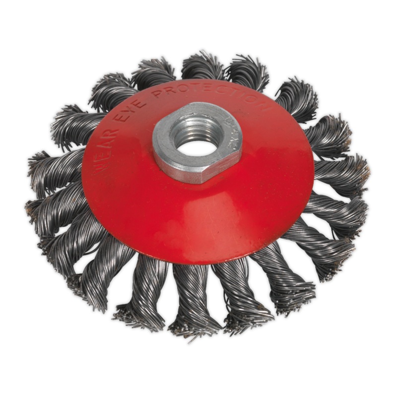 Conical Wire Brush 100mm M10 x 1.5mm – CWB100