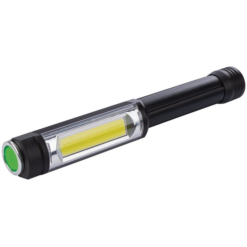 Draper Cob Led Aluminium Worklight, 5W, 400 Lumens, 3 X Aa Batteries Supplied – WLCOB/360/B