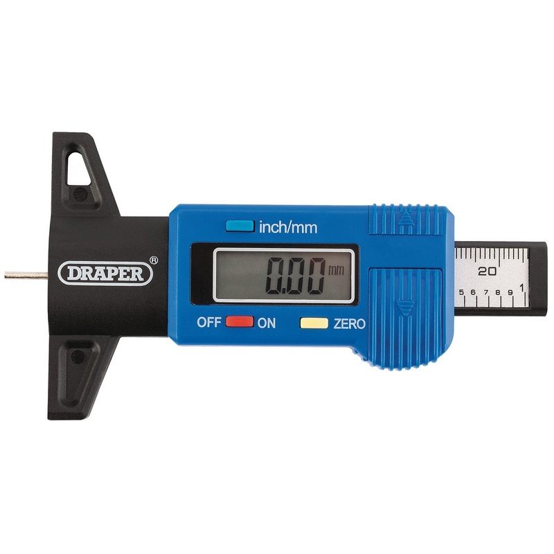 Draper Digital Tyre Tread Depth Gauge – TG1-B