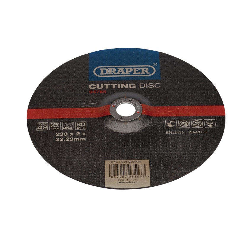 Draper Dpc Metal Cutting Disc, 230 X 2 X 22.23mm – CGD3