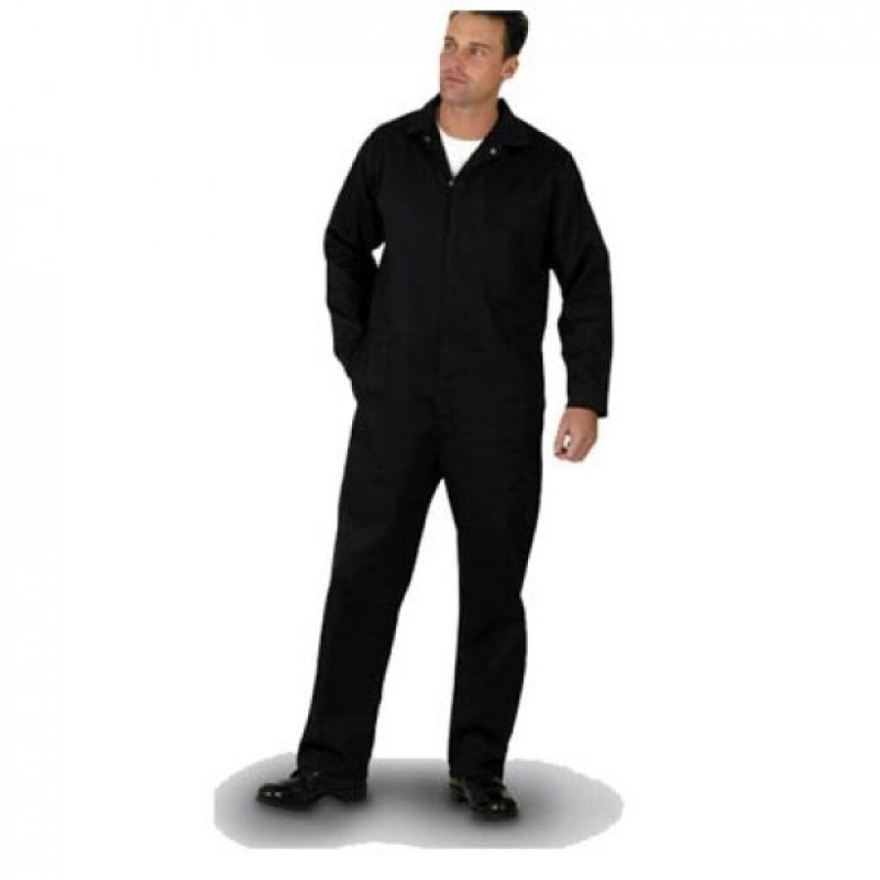 Flametex Flame Retardant Stud-Front Coverall  Navy, 100% Cotton | Certified Protection (FT3NV)