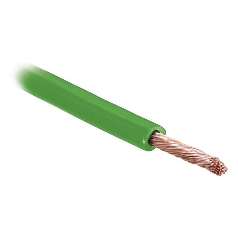 Electrical Cable – 1 Core, 2.5mm Cable, Green (Length: 10M) – Sparex Part No. S.26957
