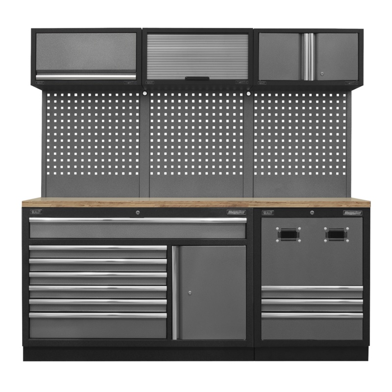 Modular Storage System Combo – Pressed Wood Worktop – APMSSTACK14W