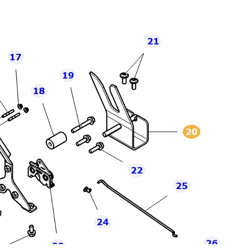 AGCO | Bonnet Latch Stop | AG-Acw152129B