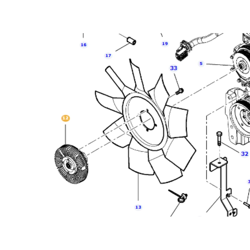 AGCO Clutch ACP0233550 | OEM Transmission Clutch for MF 5600 Series